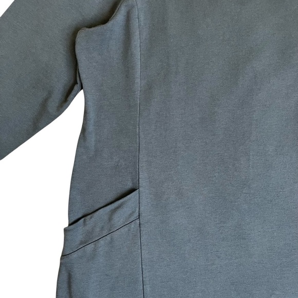 J. Jill‎ Pure Jill Womens Scoop Neck A-Line Dress Pima Cotton Ocean Blue Sz L - Picture 12 of 16